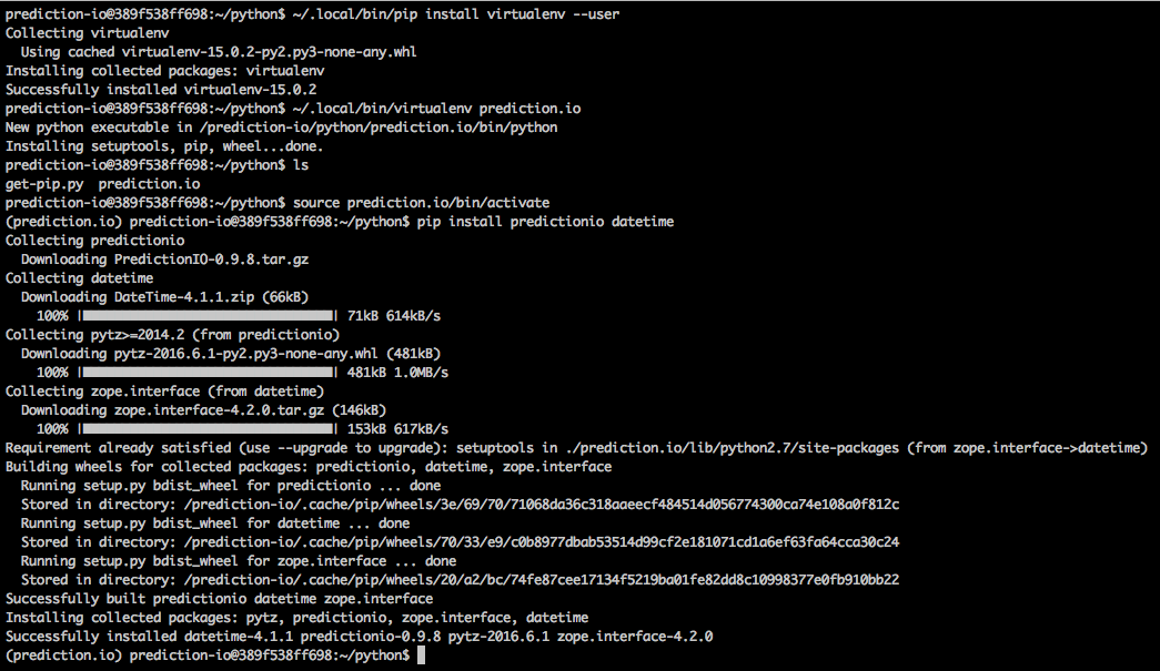 installing needed tools with userspace pip